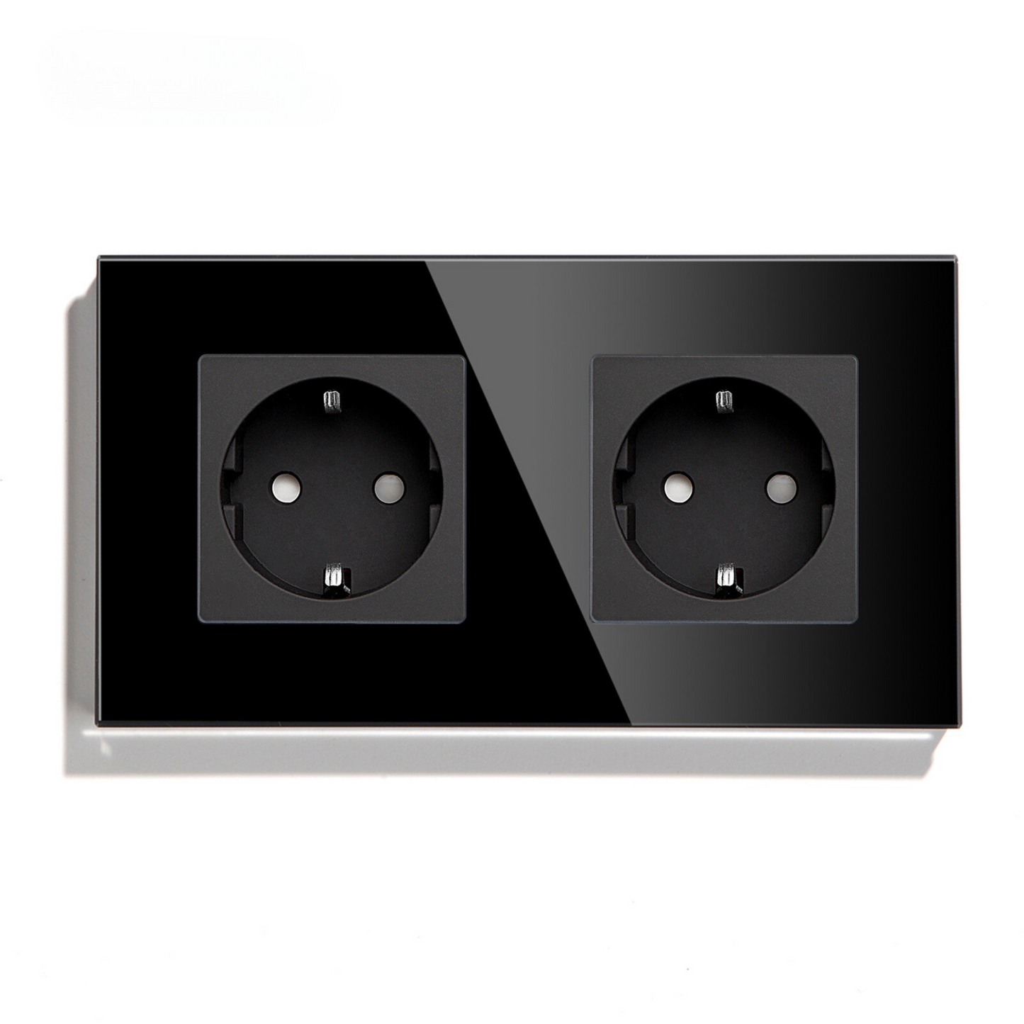 Wandsteckdose | Schwarz - Duo